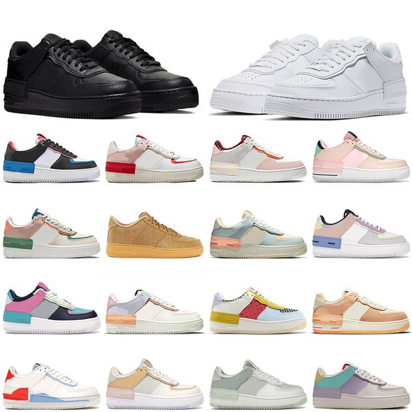 

women men shadow pixel platform running shoes triple black white pink glaze barely green sunset pulse first use designer sports trainers sne