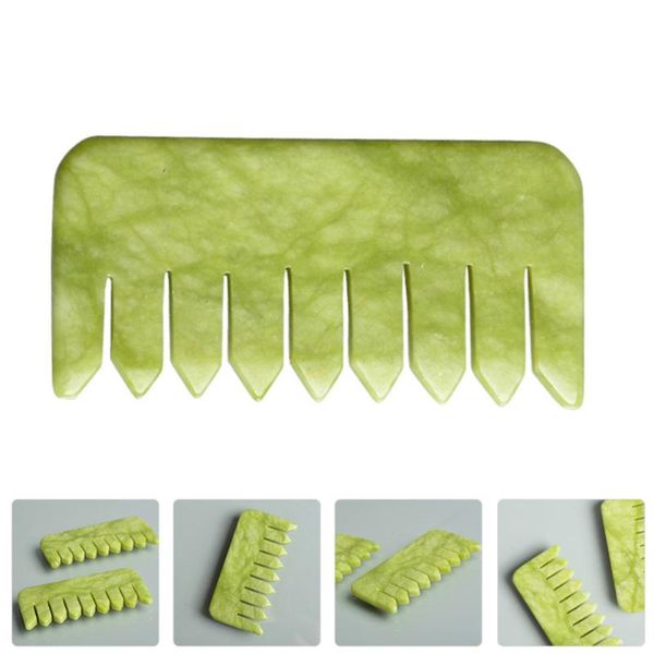 

hair brushes jade head therapy comb practical scalp massager, Silver