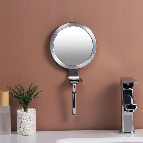 

bathroom anti fog shower mirror fogless washroom travel for man shaving with shaver holder 15*2.5*19 mirrors