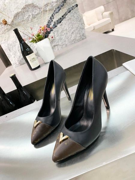 

2021 dress shoes fashion designer women high heels sandals scarpe firmate womens designers heel sandale 2t300, Black
