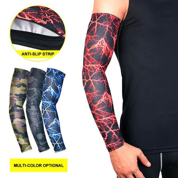 

polyester breathable anti slip protection arm warmer sleeves elbow pad guards body building sport safety fitness equipment & knee pads, Black;gray