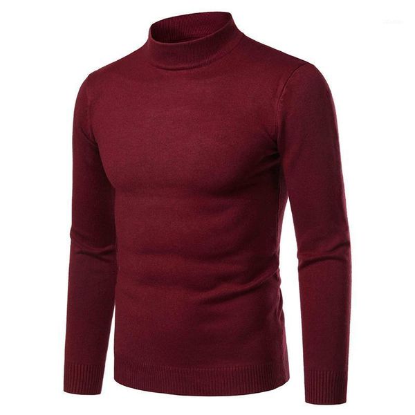 

men's sweaters autumn warm cashmere sweater men half high collar mens slim fit pullover classic wool knitwear pull male, White;black