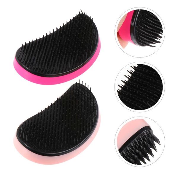 

hair brushes 2pcs novel mango shape combs anti-knotting (assorted color), Silver