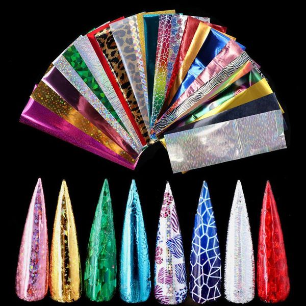 

nail art kits 24rolls/set foils shinning mixed beauty decoration
