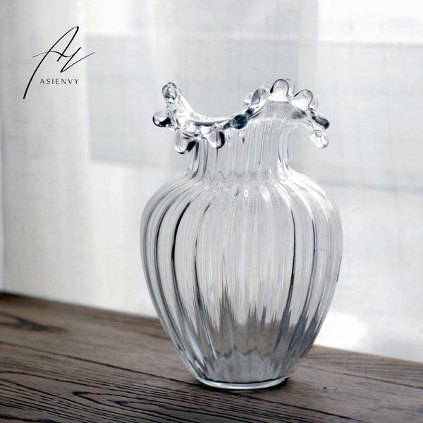 

vases nordic plant vase small vintage creative glass flower aesthetic transparent living room deco maison home decor dl60hp