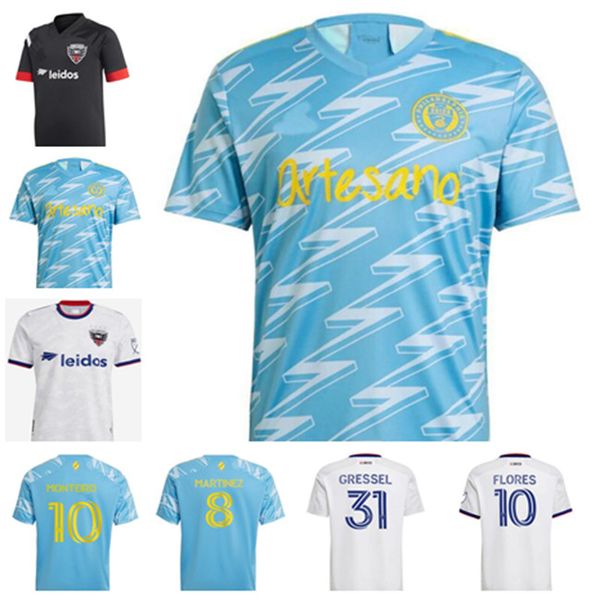 

mls 2021 thailand philadelphia union soccer jersey 21/22 asad dc d.c. united monteiro bedoya flores gressel 21 22 aaronson przybylko, Black;yellow