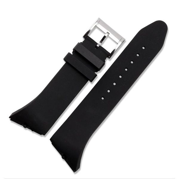 

watch bands arrival watchband ,27mm rubber strap watchbands for h24655331, Black;brown