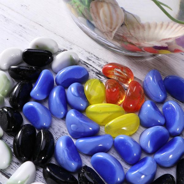 

decorative objects & figurines bags pebble crystal glass stone artificial polished sand microlandscape fish tank bottle (mixed color)