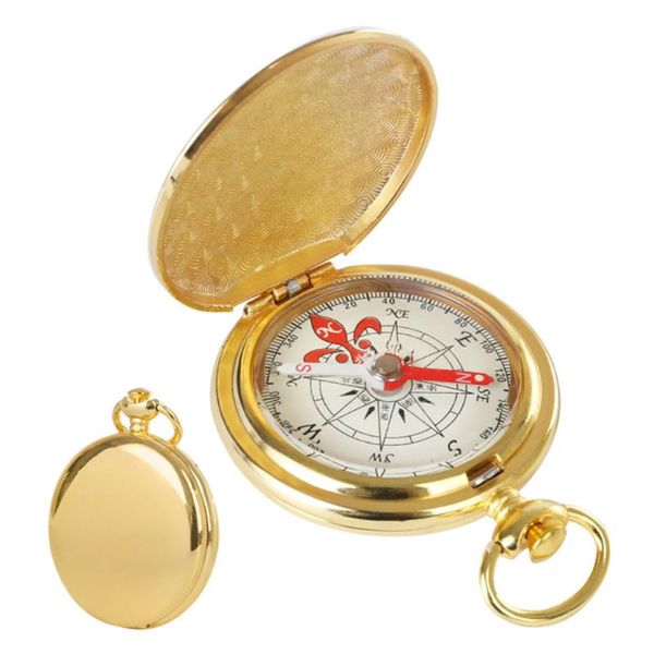 

flip cover handheld pocket watch compass outdoor camping hiking hunting boating survival navigation lightweight gadgets