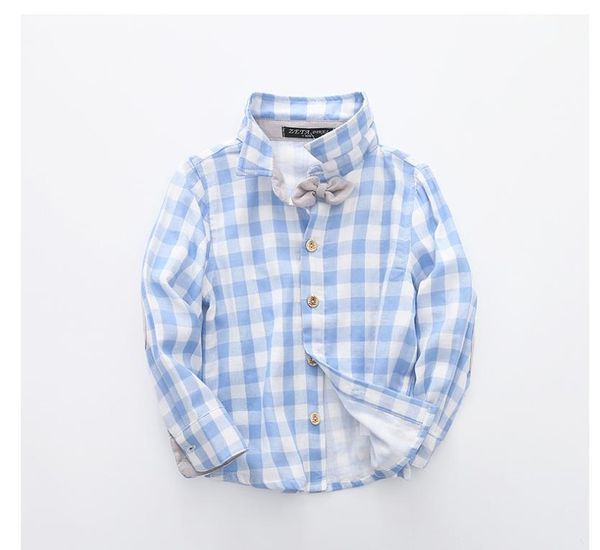 

children's checked veil shirt shirts, White;black
