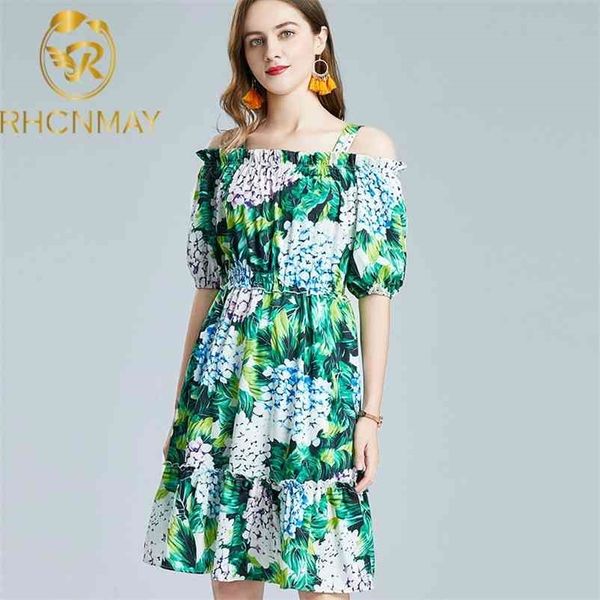 

early spring womens straight collar dress printing slim high waist elasticity 210520, Black;gray