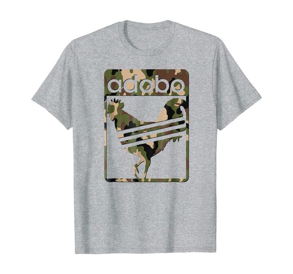 

pinoy shirt camo chicken adobo t shirt, White;black