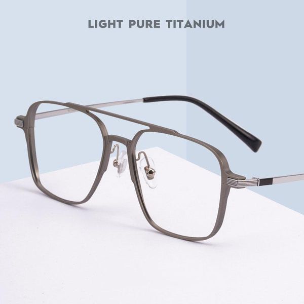 

fashion sunglasses frames arrival aluminum magnesium alloy frame eyewears polygonal glasses super light business style man and woman, Black