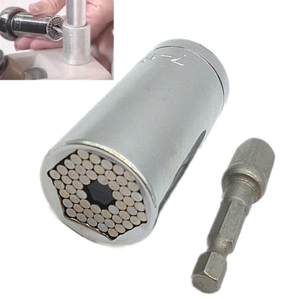 

krachtige universal torque wrench head set socket sleeve 7-19mm power drill ratchet bushing spanner key magic multi hand tools
