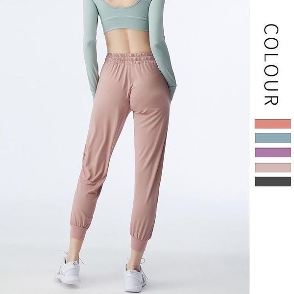 

yoga outfit women's sportswear pants loose elastic waist fitness gym running sports jogger trousers ladies sweatpants with pocket