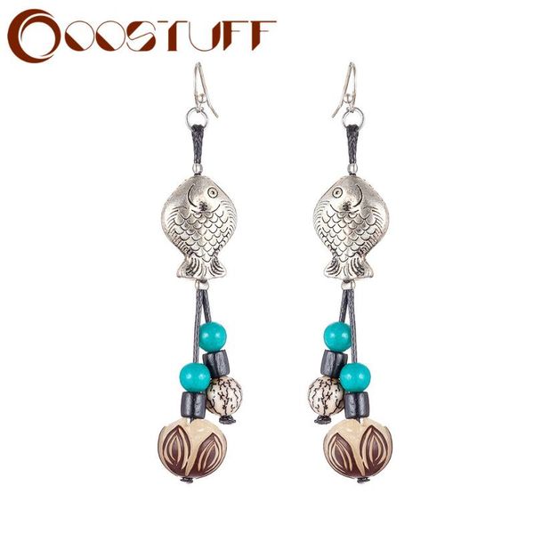 

dangle earrings for women vintage jewelry drop earring silver color suspension fish pendientes jewellery gothic 2021 wholesale & chandelier