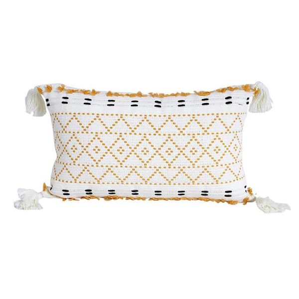 

cushion/decorative pillow pillowcase nordic for sofa bed car cushion cover cotton durable geometric with tassels waterproof square decorativ