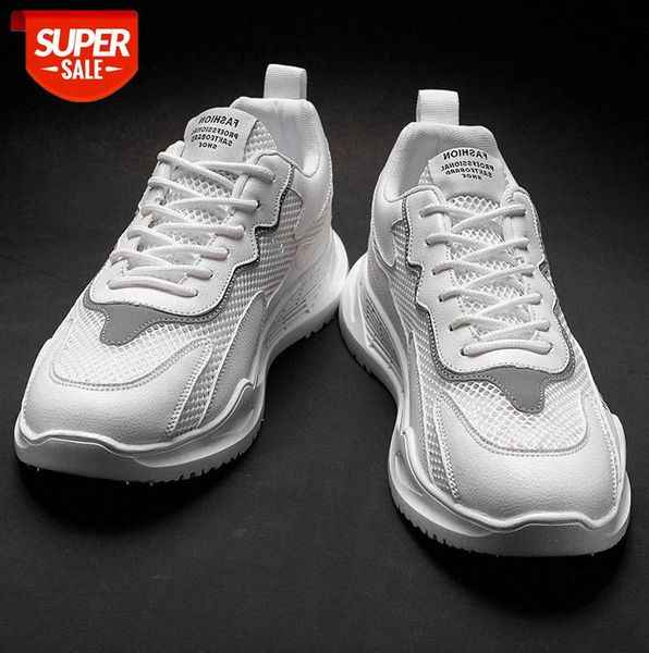 

mesh men's old shoes korean sports casual running thick-soled breathable #2o9y