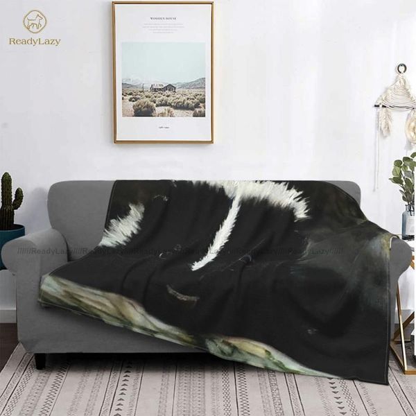 

blankets skunk blanket novelty fleece meditation super soft bedspread