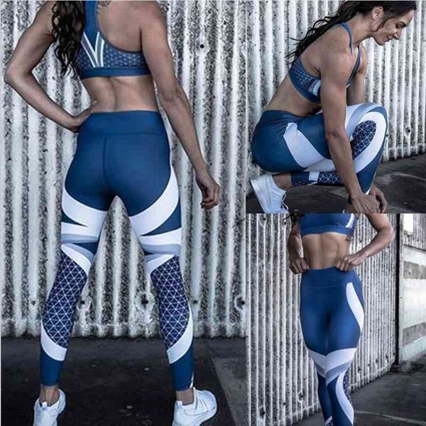 

casual blue skinny elastic force womens legging sporting fashion polyester fitness, Black