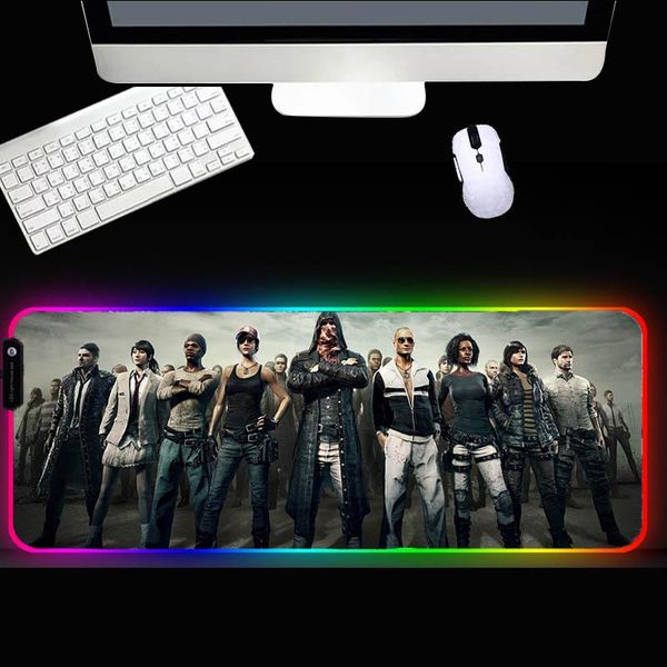 

mouse pads & wrist rests rgb pad lock edge phantom color large game gaming keyboard eating chicken computer