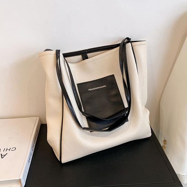 

evening bags niche design large-capacity bag female 2021 fashion college student class shoulder tote shopping width: 43cm
