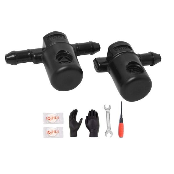 

car washer pair fan spray windsn jets with tool fit for vauxhall insignia 12782508