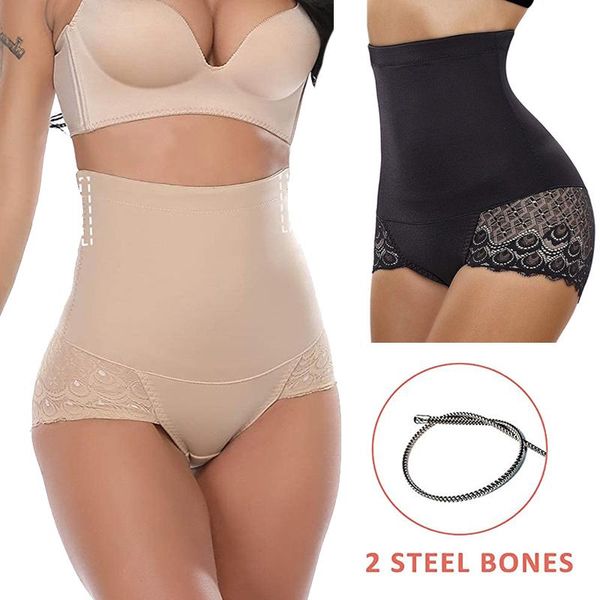 

women's shapers women seamless ultra tummy control panties slim waist shaper hi-waist bulifter underwear body slimming brief girdle pan, Black;white