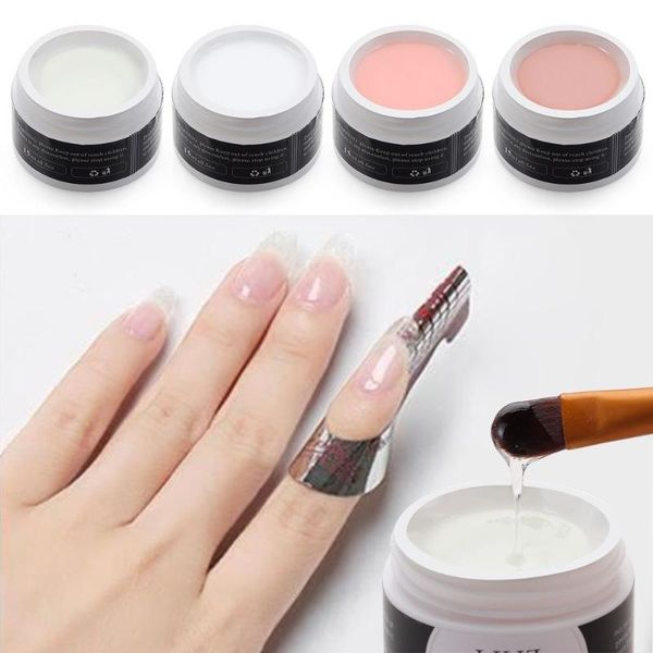 

nail gel women fashion beauty canned extension manicure tool quick building tips art uv, Red;pink