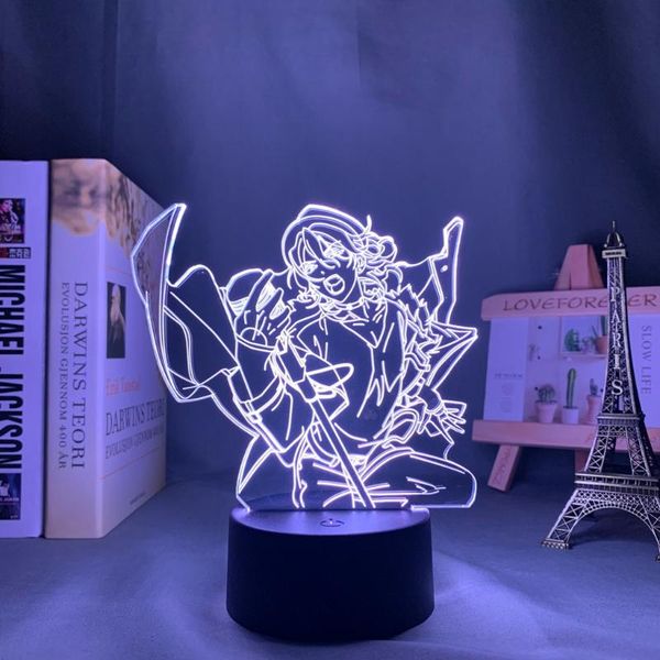 

night lights anime 3d lamp ensemble stars rei sakuma led light for room decor nightlight birthday gift manga neon