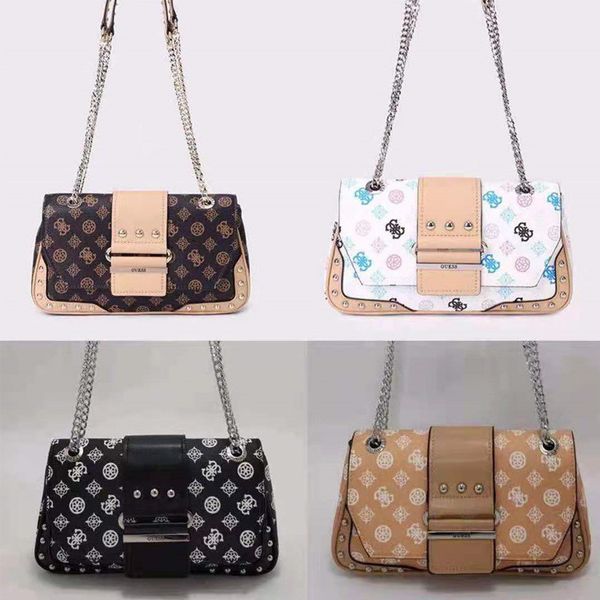 

gue women's bag ss old flower splicing cover geometric pattern printed