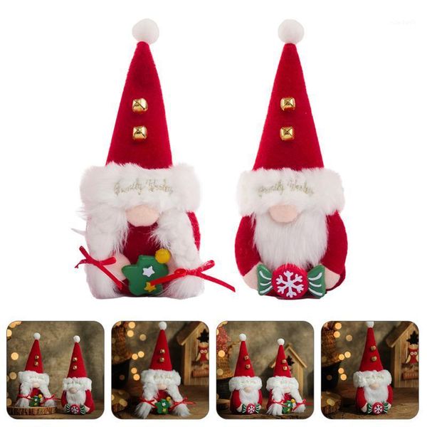 

christmas decorations 2pcs adornment adorable gnome doll ornaments home party decor