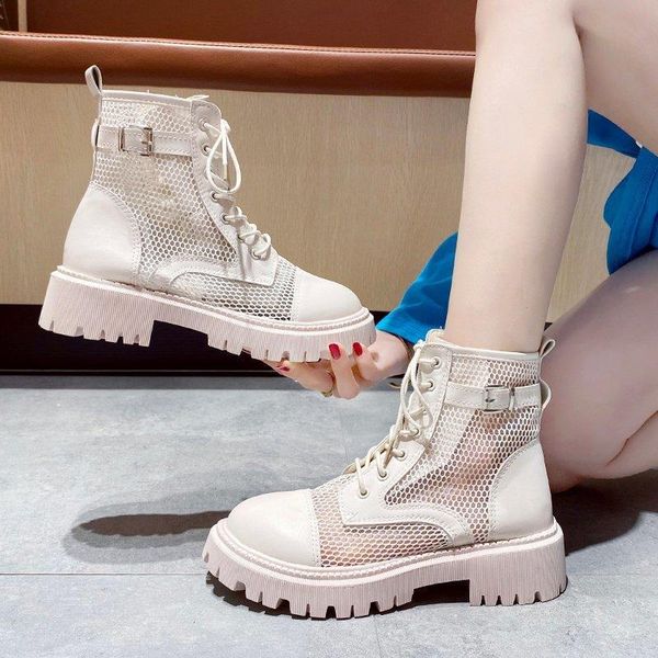 

boots round toe shoes women's rubber luxury designer boots-women lace up rain rock sandals ladies med summer mid-calf fash, Black