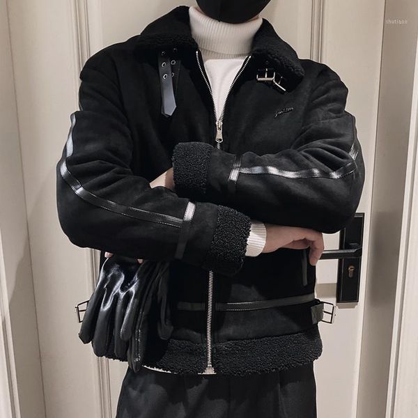 

men's jackets tweed fashion jacket men warm trend style leather snowboard streetwear vintage college trekking hombre coats eg50jc, Black;brown