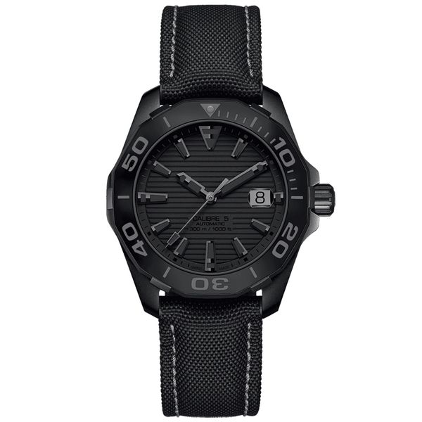 

men automatic mechanical watches classic style 43mm full stainless steel strap wristwatches sapphire super luminous, Slivery;brown