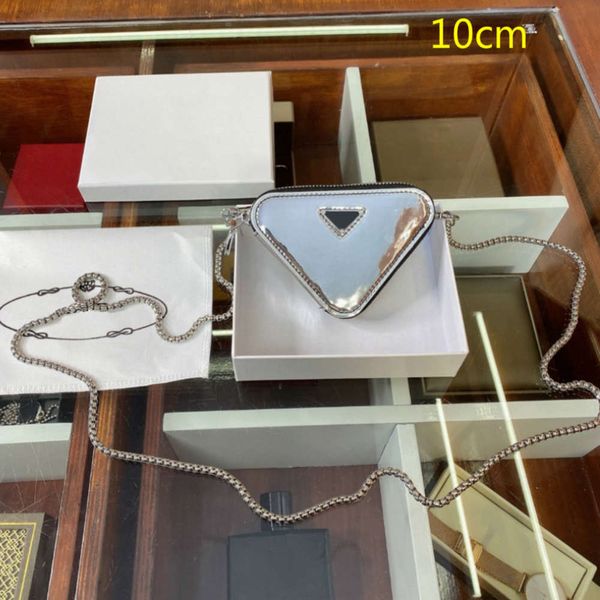 

2021 women mini triangle bags xury purs chain brand crossbody shoulder pu leather lady change pd21012001 jo4h