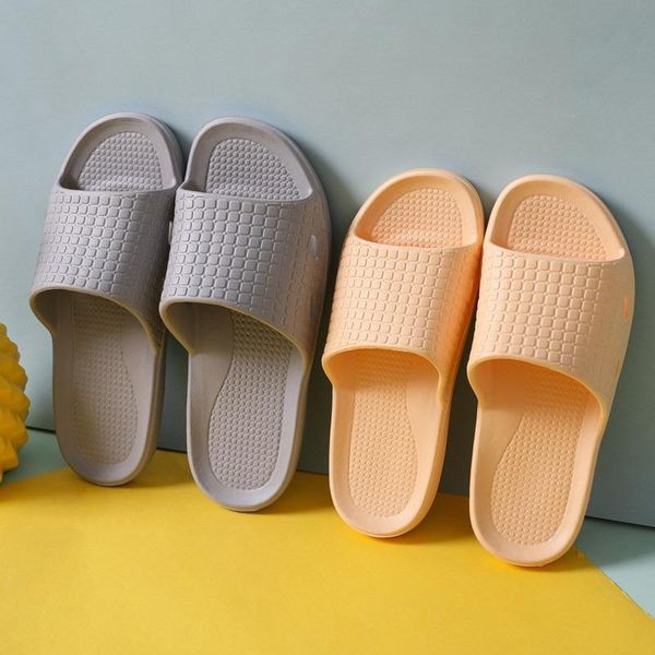 

slippers home summer indoor floor non-slip couple family women and men el bathroom bath sandal, Black
