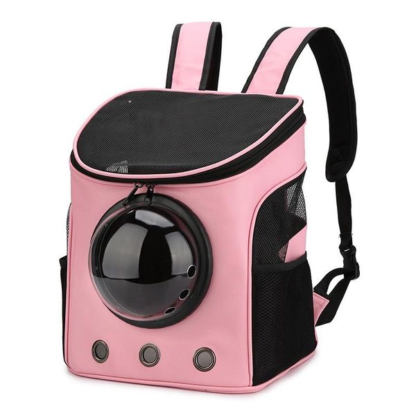 

pet cat dog carry bag backpack travel carrier double shoulder space for small