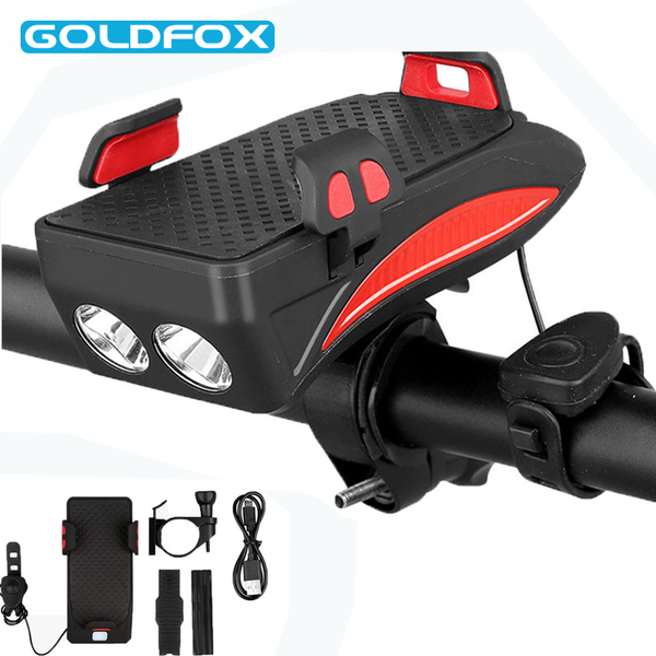 

cell phone mounts & holders motorcycle bicycle holder support charging for with bike bell power bank front lamp