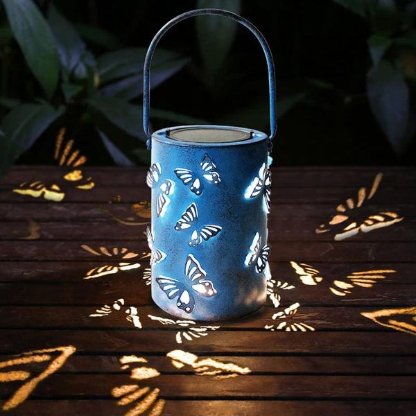 

solar lamps led light butterfly reflection garden decoration waterproof lamp lantern balcony sunlight landscape yard decor