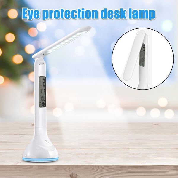 

table lamps led desk lamp eye protection suitable for office bedroom study with clock calendar temperature alarm bv