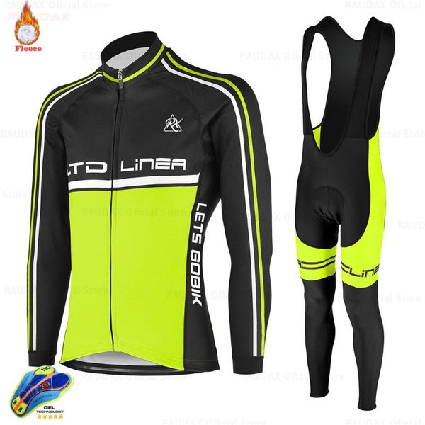 

racing sets winter cycling jersey 2021 pro team orbeaful fleece clothing mtb bib pants set ropa ciclismo triathlon ekoiful, Black;blue