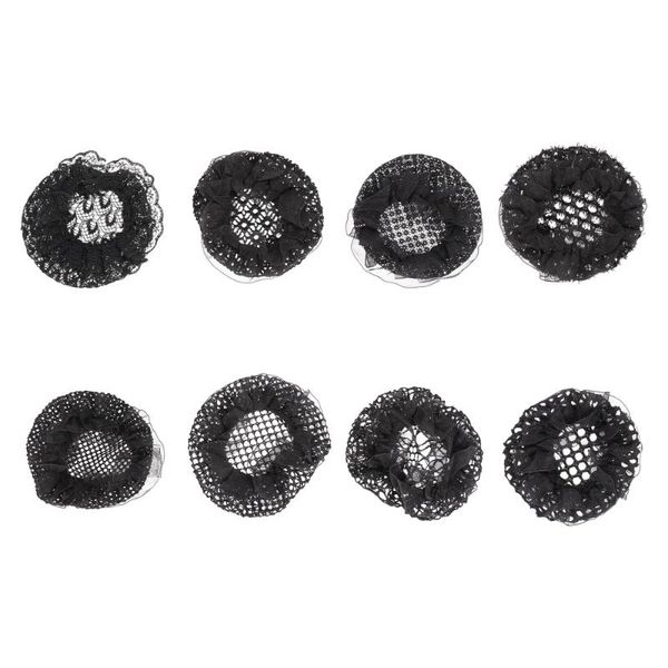 

car organizer 8pcs elastic hairnets ballet dancer snoods hair bun holding nets