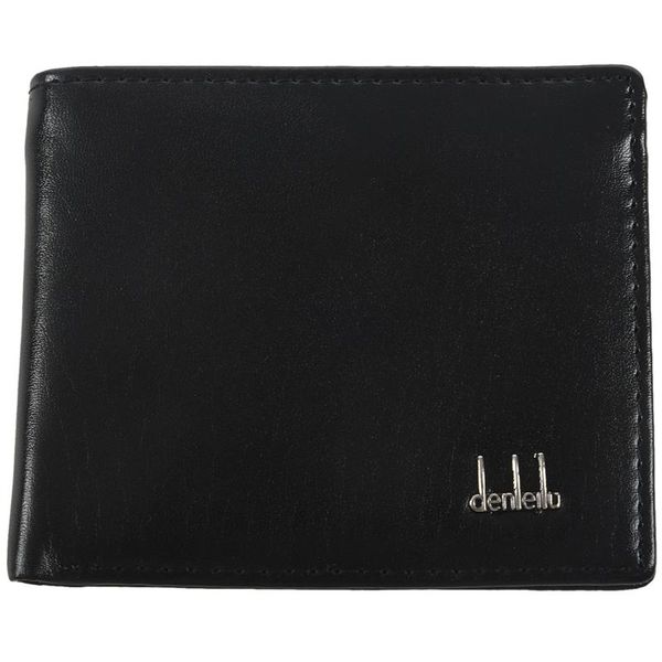 

wallets men bifold business leather wallet id holder purse pockets, Red;black