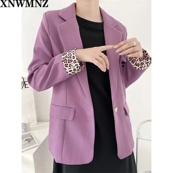 

women fashion office purple single button lady blazers jacket coat vintage outerwear chic female trousers 210520, White;black
