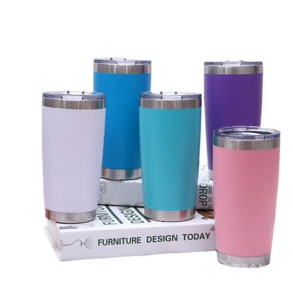 

water bottles sus304 travel bottle coffee cup vacuum stainless steel lid straw car