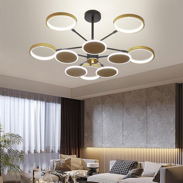 

pendant lamps nordic chandelier living room light luxury high-end dining bedroom modern pendand lamp combination whole package