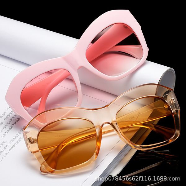 

new arrival 2020 futuristic sunglasses women white pink big square fashion sunglasses oversized festival feminino, White;black