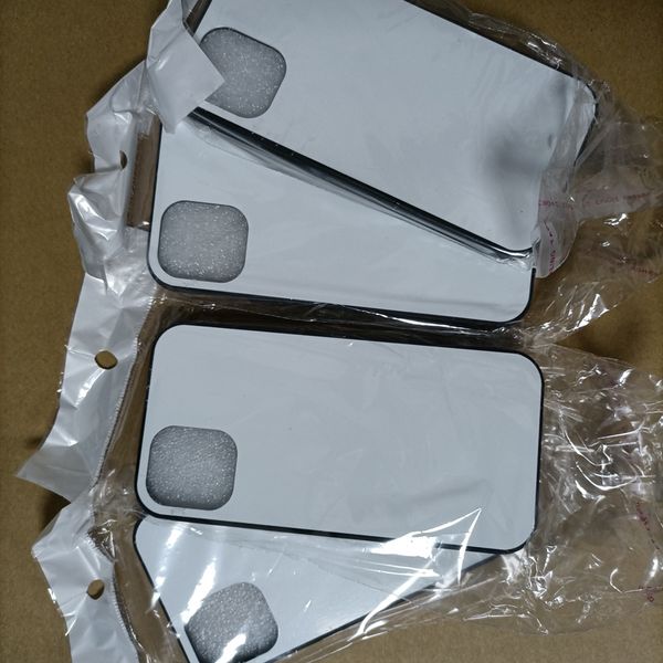 Телефонные чехлы Blank 2D Сублимация TPU Case для iPhone 15 14 13 12 11 Pro Max SE X XR XS с алюминиевыми вставками