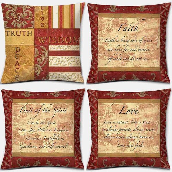 

retro letter printing pillow living room sofa seat cushion cover home decoration cushion/decorative